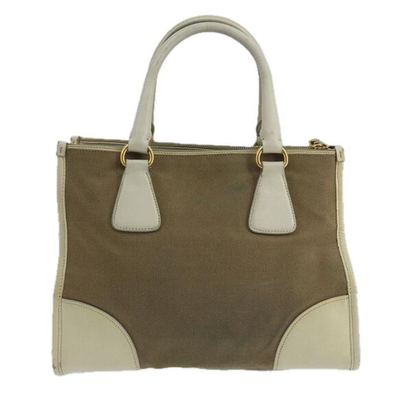 Prada Beige Canvas Handbag (Pre-Owned) - Picture 2 of 16
